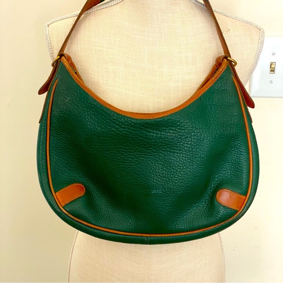 Vintage Dooney & Burke Hunter Green Shoulder Bag - Picture 4 of 11